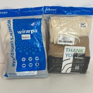 Two New 3 Packs Wirarpa Women’s High Rise BoyShort Anti Chafing Underwear Sz XXL